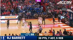 Duke's RJ Barrett Steps Up To Deliver Duke A Win