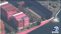 Ports of Long Beach and LA work to avoid shipping delays in aftermath of cargo spill and ship fire