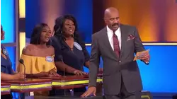 Kermit sits on Miss Piggy's face... like it's a lily pad! | Family Feud