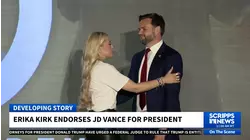 Erika Kirk backs Vice President JD Vance's potential 2028 presidential bid
