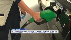 Gas prices soar past national average of $4 for first time since 2022