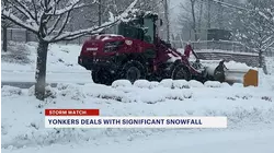 Significant snowfall accumulates in Yonkers