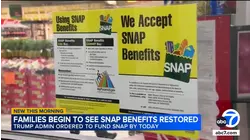 California families starting to see SNAP benefits back on their cards