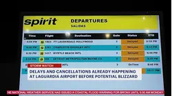 Flight delays already mounting at LaGuardia as potential blizzard approaches