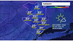BITTER BLAST: Bitter cold temps overnight ahead of a midweek warm-up