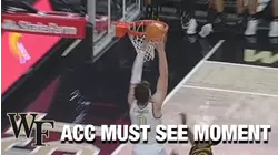 Wake's Cameron Hildreth & Jake LaRavia Roll Out The Alley Oop | ACC Must See Moment