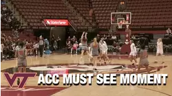 Virginia Tech"s Georgia Amoore Has Half-court Range | Must See Moment