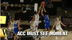 Wake Forest's Jalen Johnson Swats The Shot Away | ACC Must See Moment
