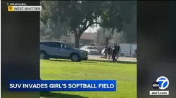 SUV speeds dangerously across busy Whittier park during youth softball game, video shows
