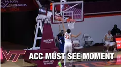Virginia Tech's Keve Aluma Gets The Chance-Down Block | ACC Must See Moment