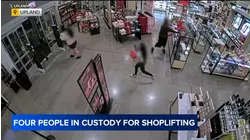 Video shows suspects trying to steal boxes of fragrance products from store in Upland