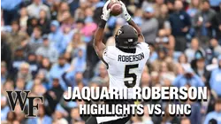 Wake Forest WR Jaquarii Roberson Continues To Put Up Big Numbers