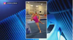 Pro gymnast goes viral showing off the 'Toy Story' challenge