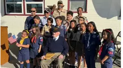 Longtime church usher and World War II veteran honored by Catholic school in Arcadia