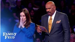 She needs 40 points with her final answer! Mission impossible? | Family Feud