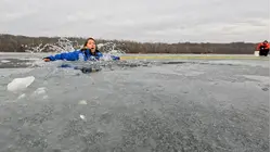 The dangers of falling through ice