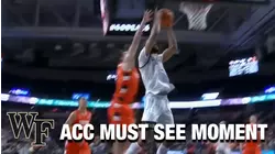 Wake Forest's Alondes Williams' No-Look Pass To Dallas Walton Dunk Forces OT | ACC Must See Moment