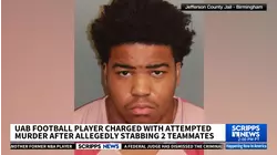 University of Alabama-Birmingham football player accused of stabbing 2 teammates before game