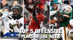 2021 ACC Football Top 5 Offensive Plays Of The Week: Week 10
