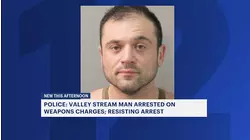 Valley Stream man accused of pointing gun at landscaper, resisting arrest