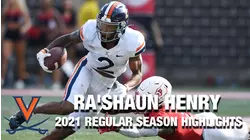 Ra'Shaun Henry 2021 Regular Season Highlights | Virginia WR