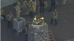 Firefighters rescue woman trapped in small chimney in San Fernando