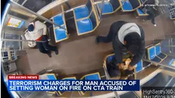Woman was 'minding her business' when man allegedly set her on fire on CTA train