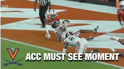 Virginia's Dontayvion Wicks With An Absurd Touchdown Catch | ACC Must See Moment