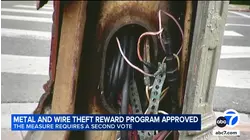 LA City Council advances reward program to combat metal and wire theft