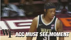 Wake Forest's Alondes Williams Zips The Dime To Cameron Hildreth | ACC Must See Moment