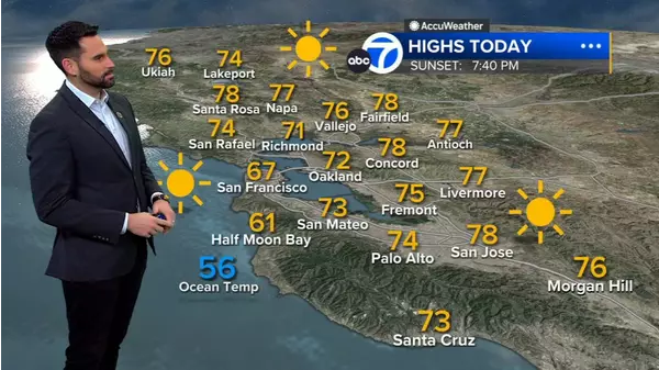 Accuweather Forecast Sunny And Warm With Warmer Temps Tomorrow Abc7 Bay Area Xumo Play 5466