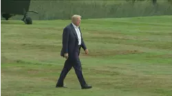 Trump heads back to US from Scotland