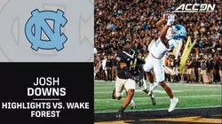 Josh Downs' Big Outing at Wake