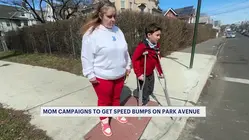 Mom campaigns to get speed bumps installed along Park Avenue after son hit by car