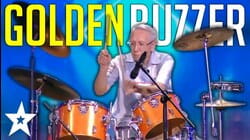 UNEXPECTED 80 Year Old Drummer Gets GOLDEN BUZZER On Central Asia's Got Talent | Got Talent Global