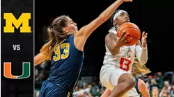Michigan vs. Miami | ACC Women's Basketball Highlights (2022-23)