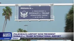 Florida's Palm Beach airport renamed President Donald J. Trump International