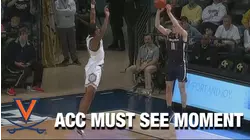 Isaac McNeely's Buzzer-Beating 3 Caps Off Cavaliers' Hot-Shooting 1st Half | ACC Must See Moment