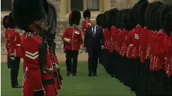 Trump visits the UK with lots of fanfare