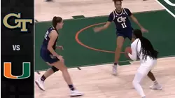 Georgia Tech vs. Miami Women's Basketball Highlights (2021-22)