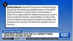 Gabbard backs Trump after intelligence official resigns over Iran war
