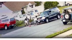 Surveillance video shows driver hitting, injuring a teen riding bike in West Islip neighborhood