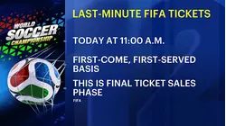 Last minute World Cup tickets now on sale