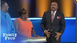 Steve gives the Vandivers the ROYAL TREATMENT! | Family Feud