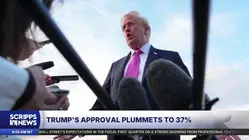 Trump's approval dips to 37%, breaking a historic trend