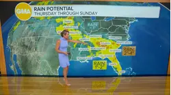 Severe weather causing dangerous flooding, storm damage