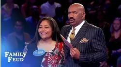Terina and Sipau take a shot at $20,000! | Family Feud