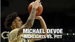 Michael Devoe Stars In Georgia Tech's Win Over Pitt