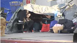 Homeless encampment near LAUSD schools returns