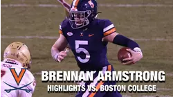 Virginia's Brennan Armstrong Turns In Fantastic Performance Versus Boston College
